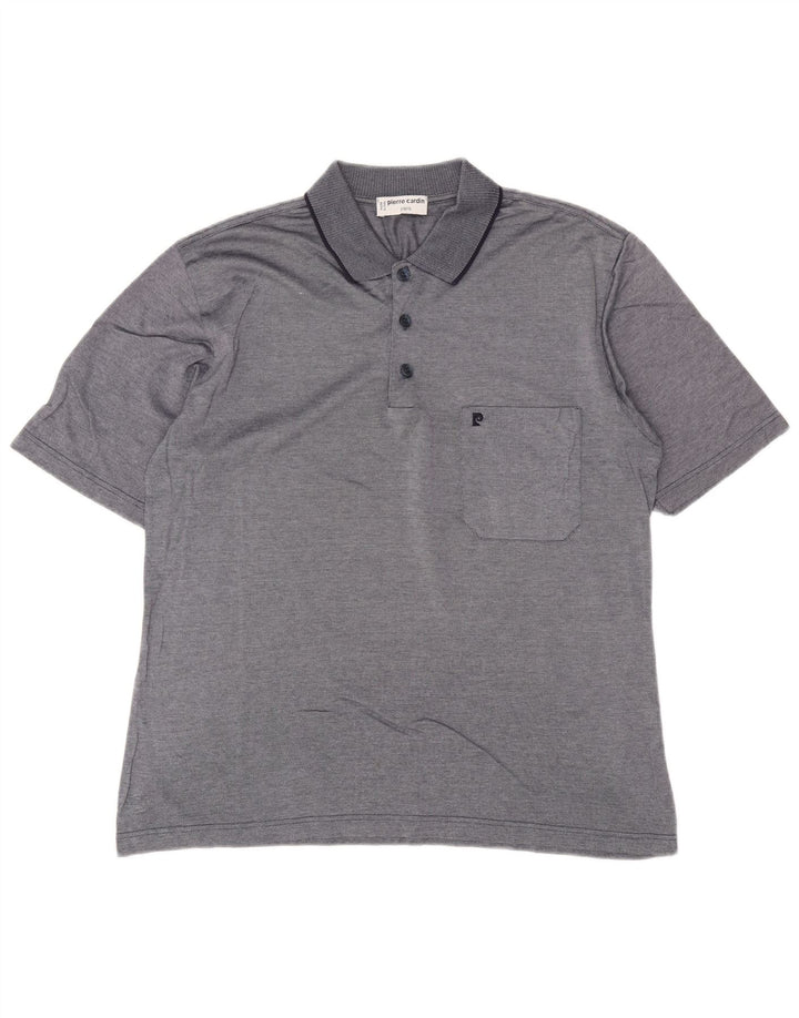 Pierre Cardin Herren Poloshirt IT 52 Large Marineblau