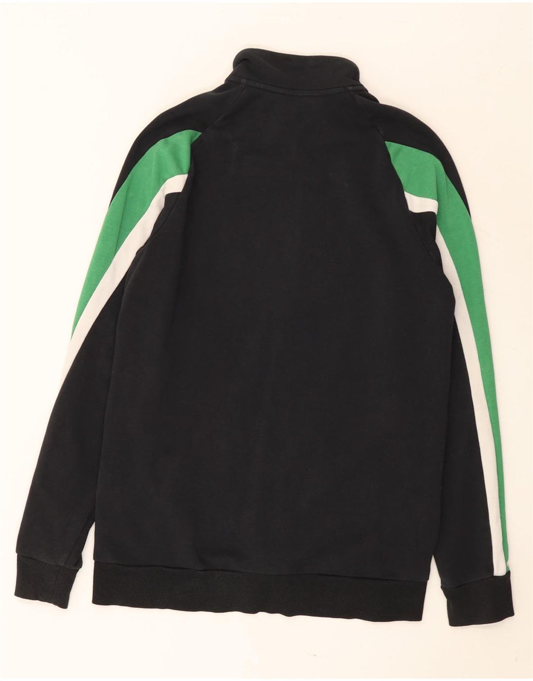 ADIDAS Jungen-Trainingsanzug mit grafischem Oberteil, 15–16 Jahre, schwarzes Farbblockdesign