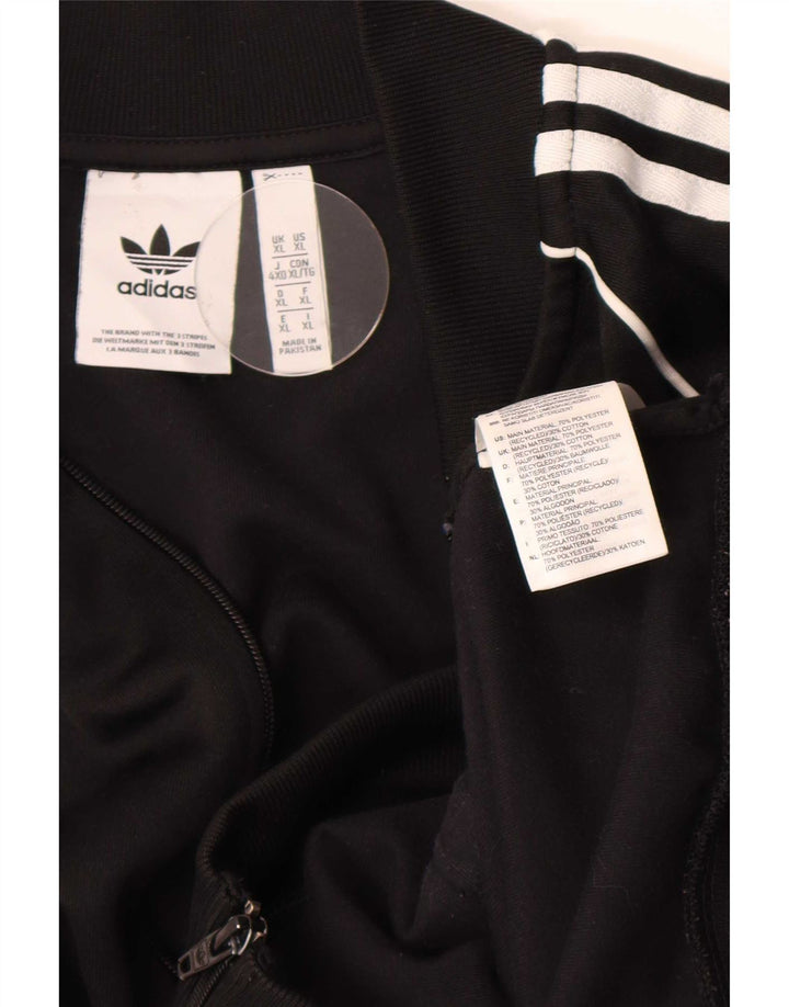 Adidas Herren Trainingsanzug Top Jacke XL Schwarz Polyester