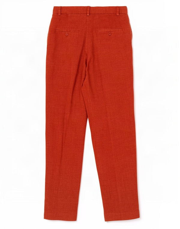 Massimo Dutti Damen Gerade Chinohose EU 36 XS W26 L28 Rotes Leinen