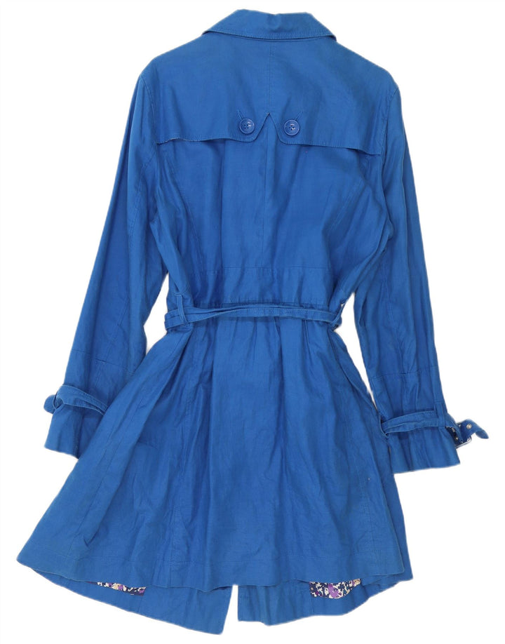 Monsoon Damen Trenchcoat UK 20 2XL Blaues Leinen