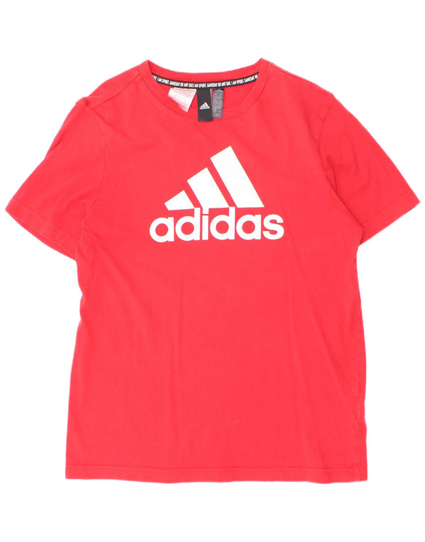 Adidas Jungen Graphic T-Shirt Top 13–14 Jahre, rote Baumwolle