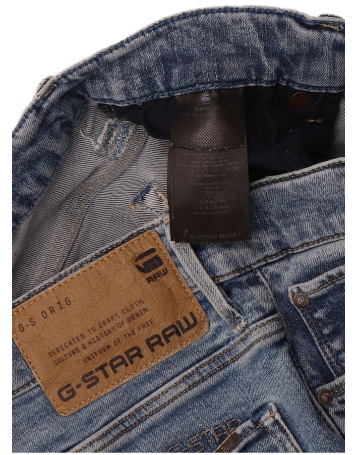 G-Star Damen Schlagjeans W28 L30 Blaue Baumwolle