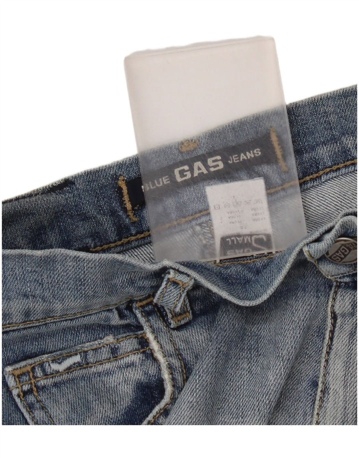 Gas Damen-Jeansrock, Größe S, Größe W28, Blau, Baumwolle
