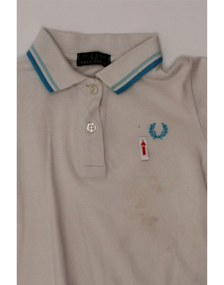 Fred Perry Poloshirt für Jungen, 3–4 Jahre, aus weißer Baumwolle