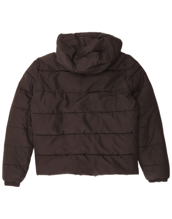 Superdry Herren-Jacke mit Kapuze, gepolstert, UK 40, Größe L, Schwarz, Polyester