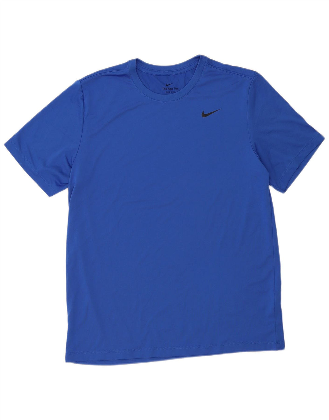 Nike Herren Dri Fit T-Shirt Top Large Blau Polyester