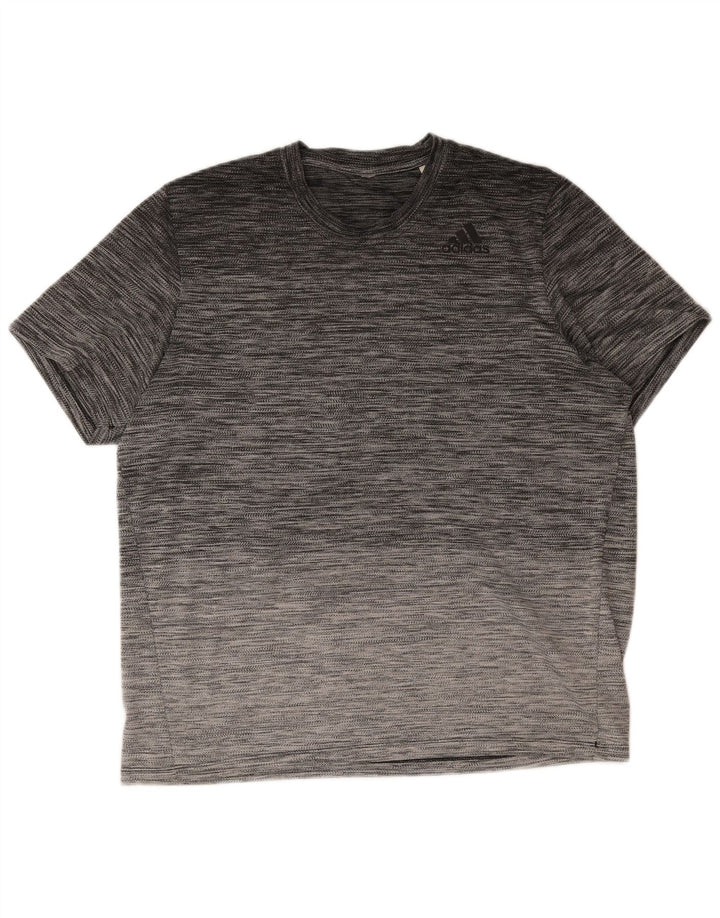 Adidas Herren T-Shirt Top Mittelgrau meliert