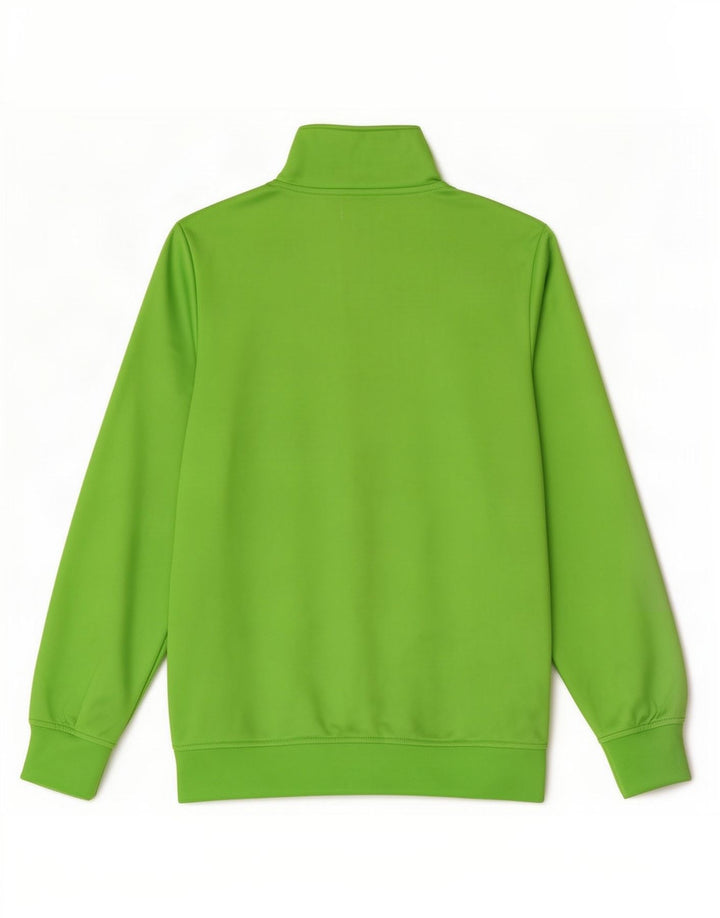 Kappa Herren-Trainingsanzug-Top-Jacke aus mittelgrünem Colourblock-Polyester