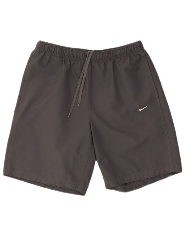 NIKE Herren-Sportshorts, groß, graues Polyester