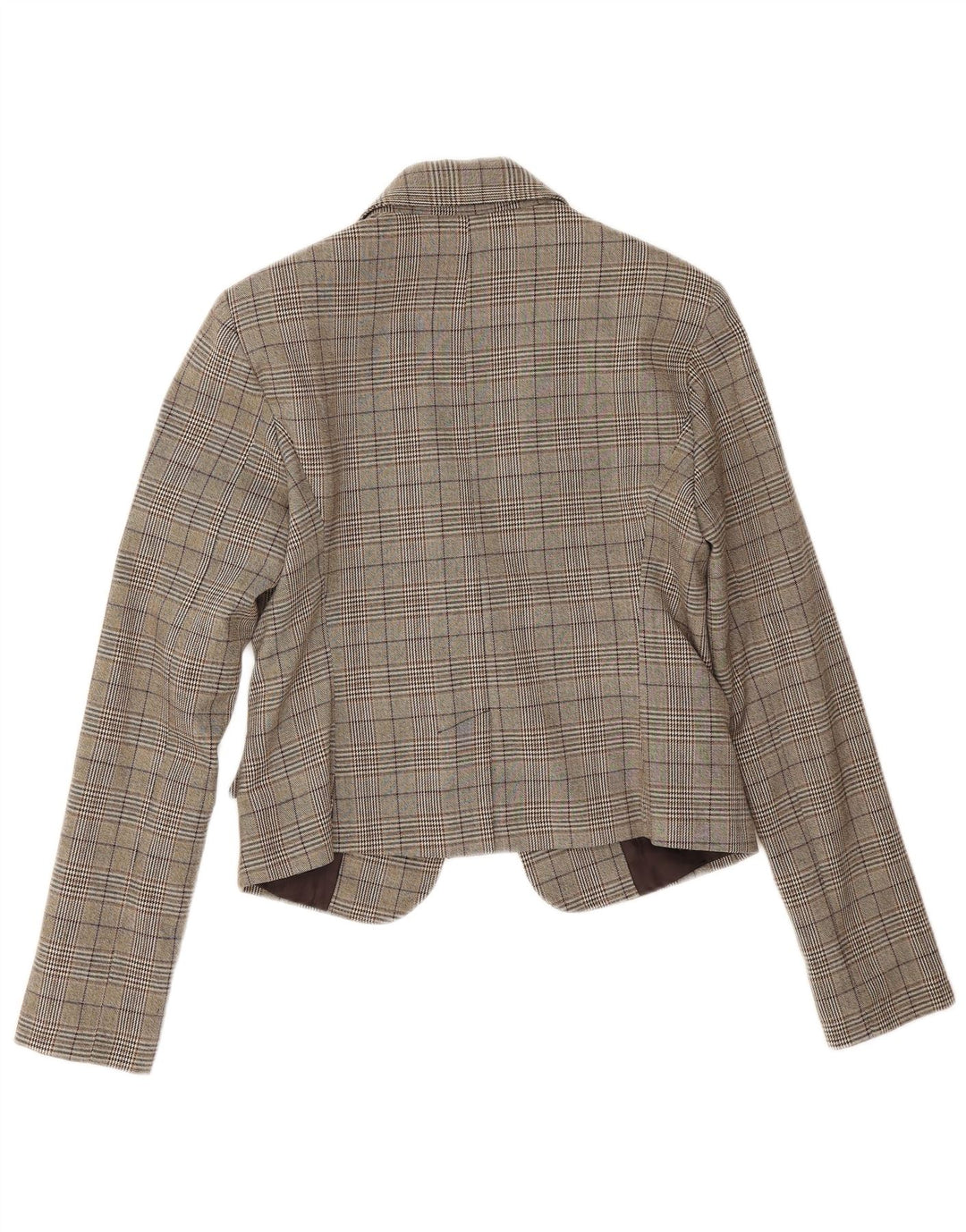 Rinascimento Damen-Blazer mit 1 Knopf, Gr. 10, Braun, Hahnentrittmuster