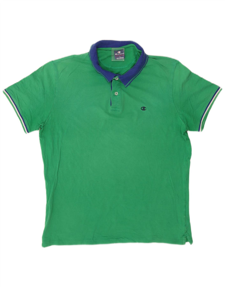 Champion Herren Poloshirt 2XL Grüne Baumwolle