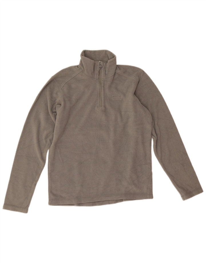 Helly Hansen Herren-Fleecepullover mit Reißverschluss am Hals, klein, grau, Polyester