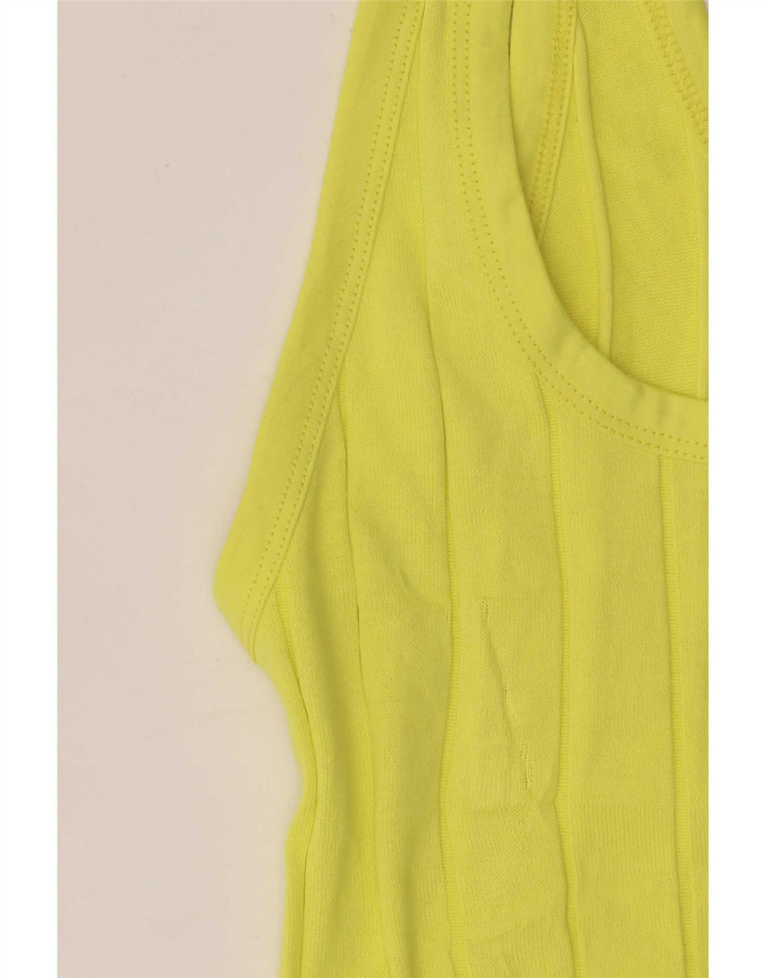 Massimo Dutti Damen Weste Top UK 8 Small Gelbe Baumwolle