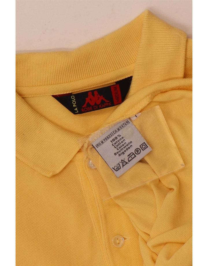 Kappa Herren-Poloshirt aus mittelgelber Baumwolle