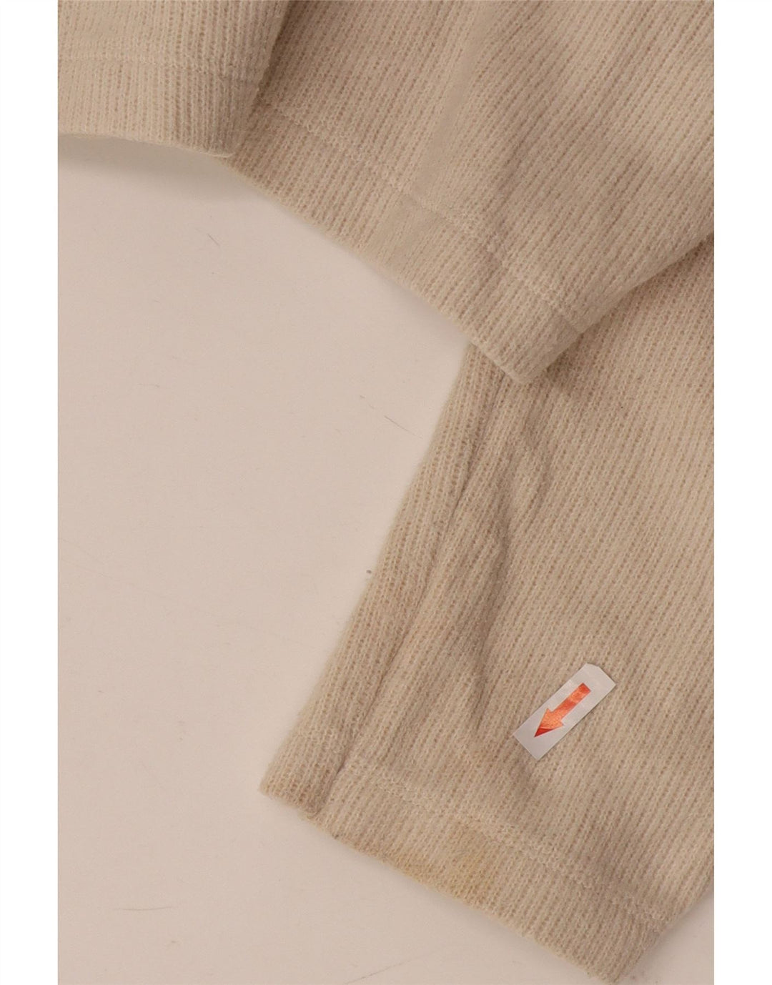 Zara Damen Crop Cardigan Pullover UK 14 Mittelbeige Baumwolle