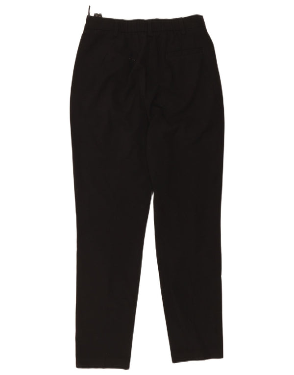 Marks & Spencer Damen Gerade Chinohose UK 8 Small W28 L26 Schwarz