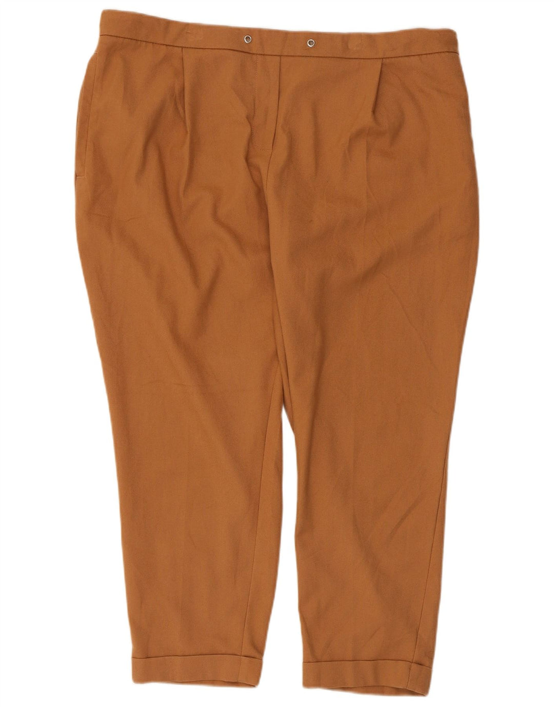 Marks & Spencer Damen-Hose, kurz geschnitten, UK 20, 2XL, W38, L25, Beige, Polyester