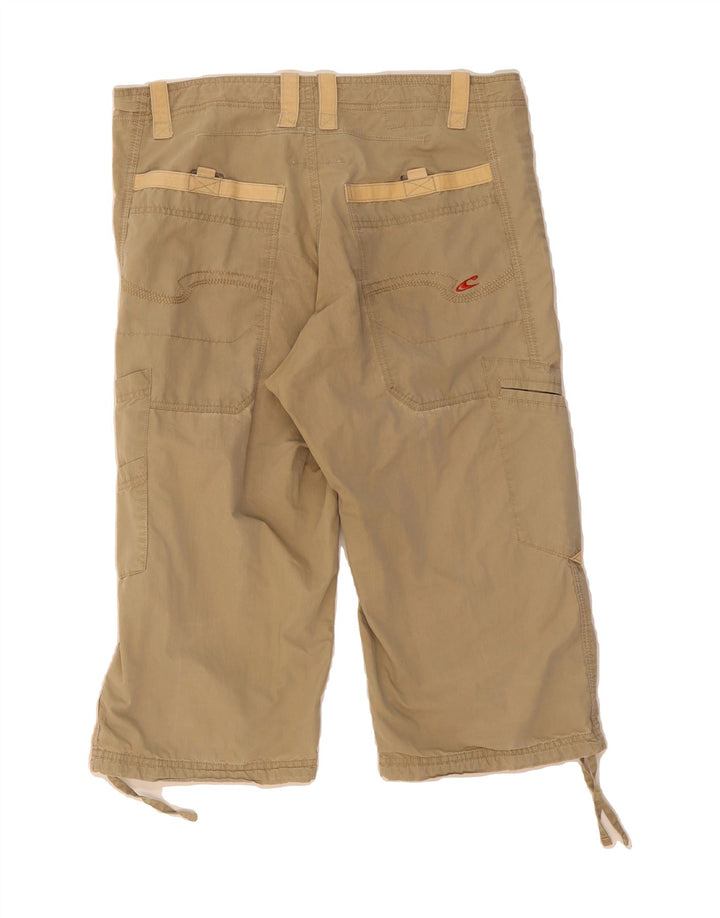 O'NEILL Herren Capri-Cargohose W34 L19 Beige Baumwolle