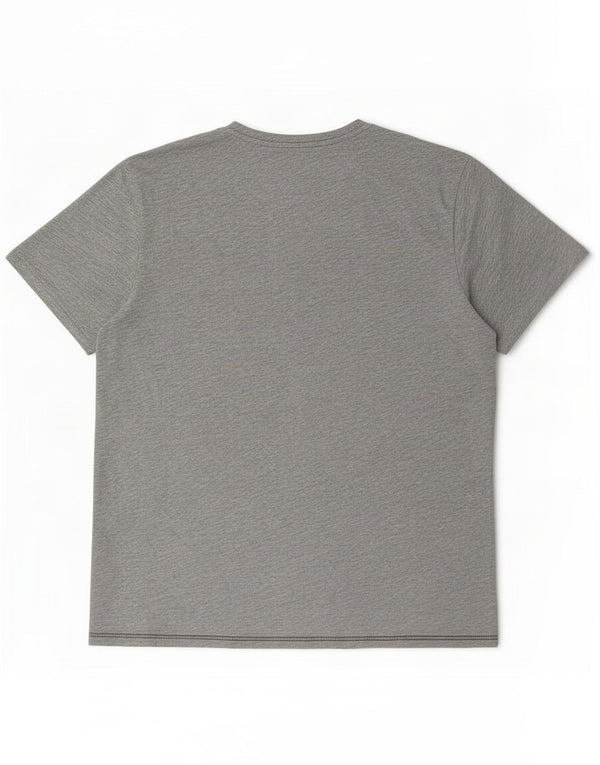 Napapijri Herren Geographic Graphic T-Shirt Top 3XL Grau Baumwolle