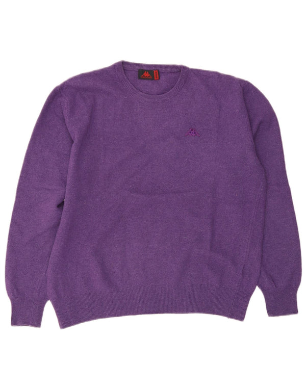 Kappa Damen-Pullover mit Rundhalsausschnitt, UK 14, mittelviolette Wolle