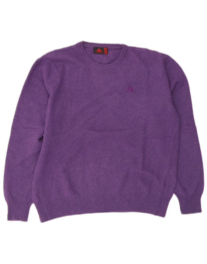 Kappa Damen-Pullover mit Rundhalsausschnitt, UK 14, mittelviolette Wolle