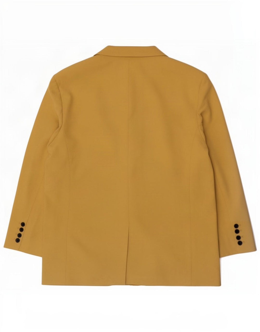 Zara Damen 2-Knopf-Blazerjacke UK 16 Large Gelb Lyocell