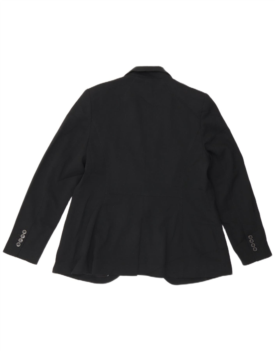 Marks & Spencer Damen-Blazerjacke mit 1 Knopf, UK 16, Größe L, Schwarz, Polyester