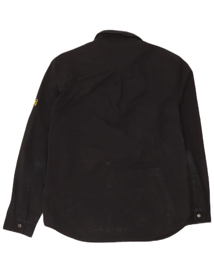 Barbour Herren-Overshirt-Hemd, großes schwarzes Polyester