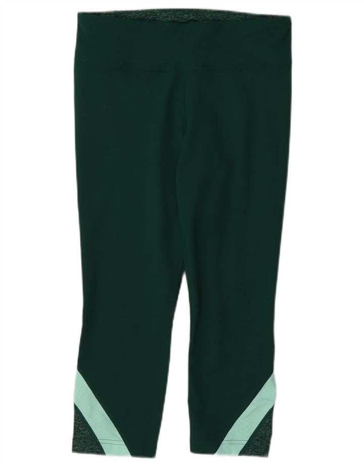Under Armour Damen Capri-Leggings UK 10 Small Grün Polyester