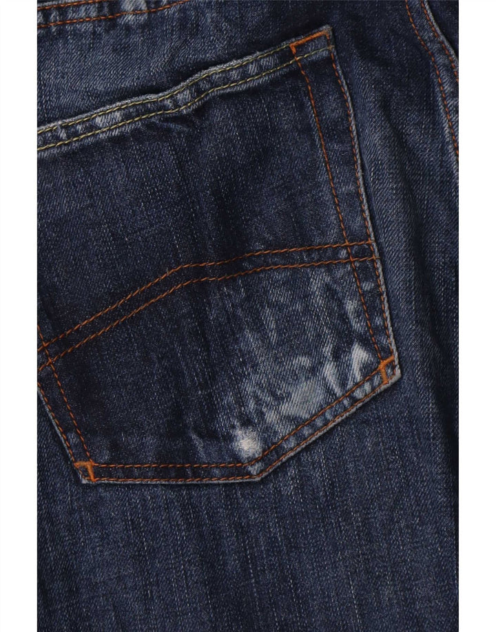 Armani Herren Straight Jeans W32 L35 Marineblau
