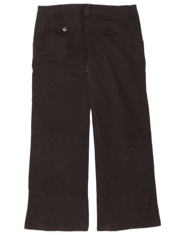 Patrizia Pepe Damen Chinohose mit weitem Bein IT 46 Large W34 L29 Schwarz