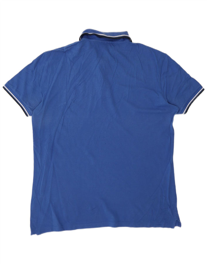 Diadora Herren Poloshirt 3XL Blau Baumwolle