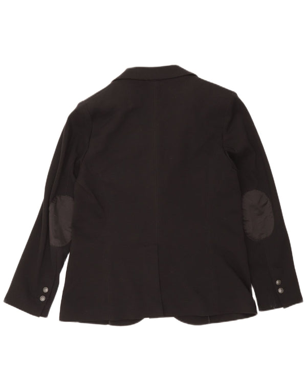 Trussardi Jeans Damen-Blazer mit 2 Knöpfen, IT 46, groß, marineblaue Viskose