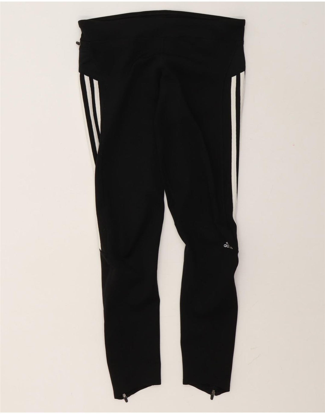 Adidas Damen Climalite Leggings UK 12 Mittelschwarzes Colourblock-Polyester