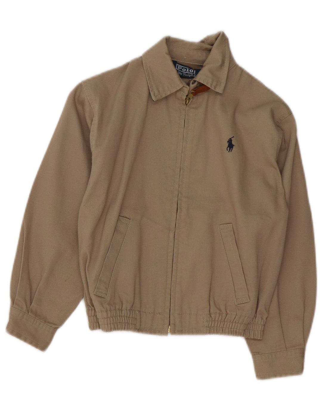 Polo Ralph Lauren Bomberjacke für Jungen, 8–9 Jahre, beige Baumwolle