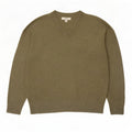 Marks & Spencer Herren-Pullover mit V-Ausschnitt, mittelgrün, Polyester