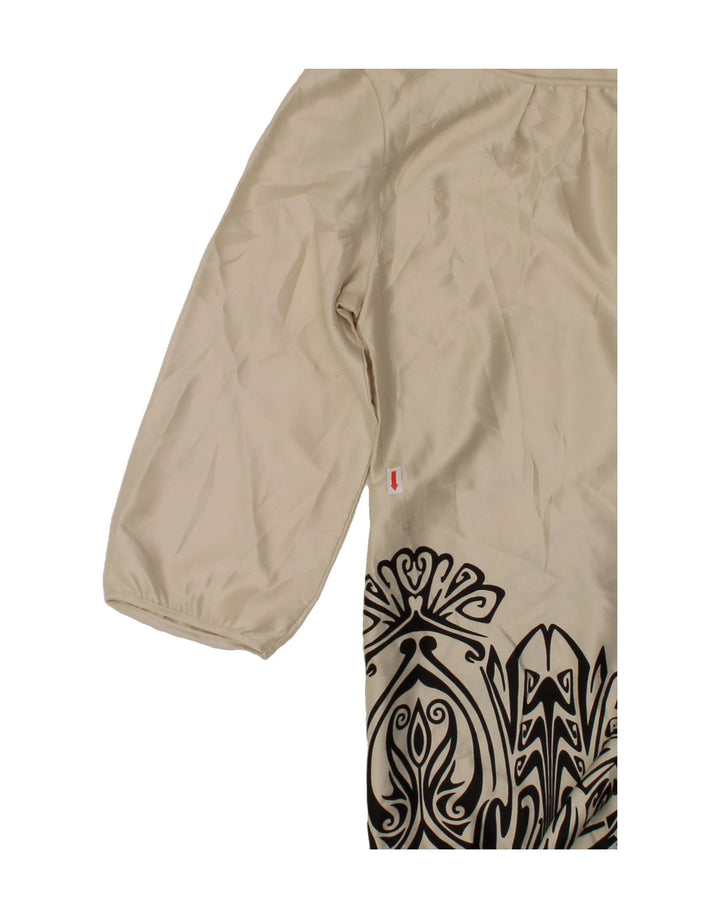 MOSSIMO Womens Abstract Pattern Shift Dress UK 6 XS Off White Colourblock Vintage Mossimo and Second-Hand Mossimo from Messina Hembry 