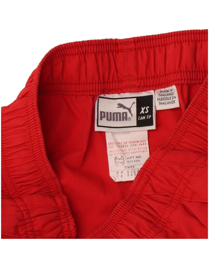 Puma Damen Capri-Trainingshose UK 6 XS Rot Polyester