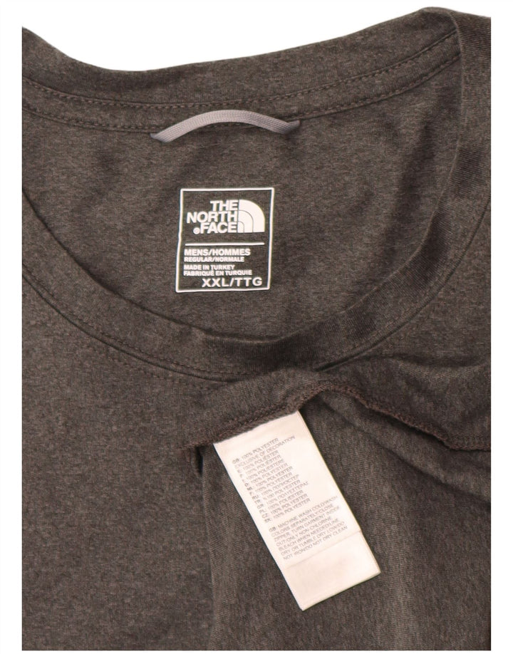 The North Face Herren T-Shirt Top 2XL Grau Polyester
