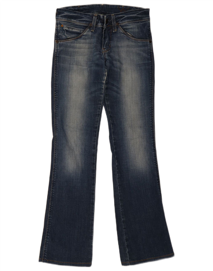 WRANGLER Damen Iris Bootcut Jeans W28 L34 Blaue Baumwolle