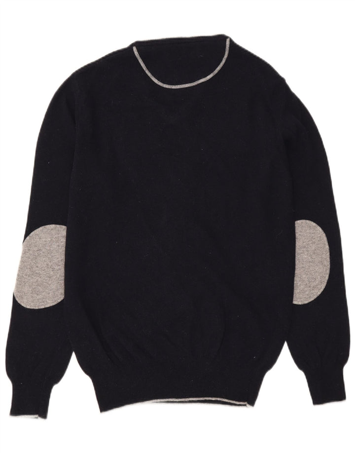 Henri Lloyd Herren-Pullover mit V-Ausschnitt, mittelschwarze Wolle