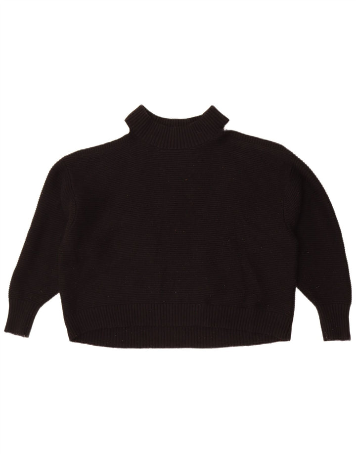 Zara Damen-Pullover mit Rollkragen, übergroß, Gr. 14, mittelschwarz