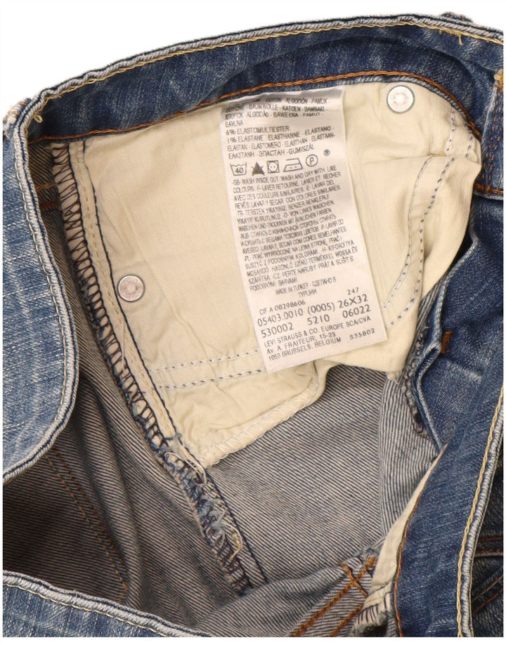 LEVI'S Damen Slight Curve Skinny Jeans W26 L30 Blaue Baumwolle