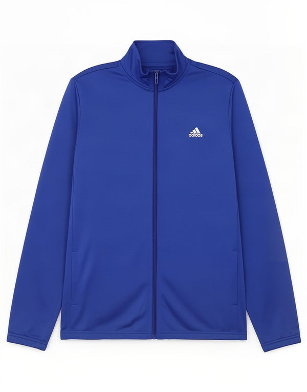 Adidas Jungen Grafik-Trainingsanzug-Top-Jacke, 15–16 Jahre, blaues Polyester