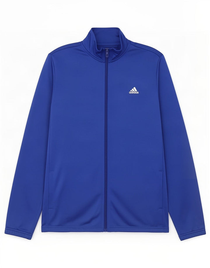 Adidas Jungen Grafik-Trainingsanzug-Top-Jacke, 15–16 Jahre, blaues Polyester