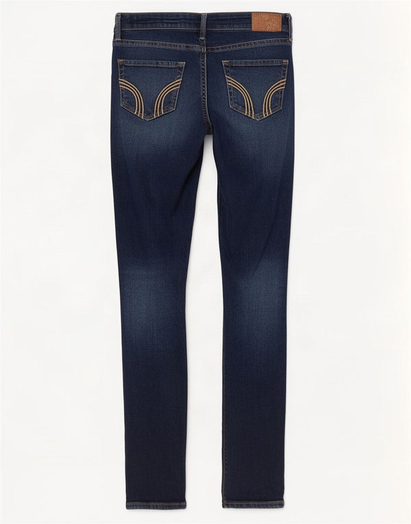Hollister Damen Skinny Jeans US 3 Small W26 L29 Marineblau Baumwolle