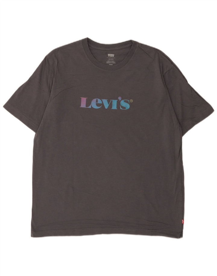 Levi's Herren Relaxed Graphic T-Shirt Top Mittelgrau