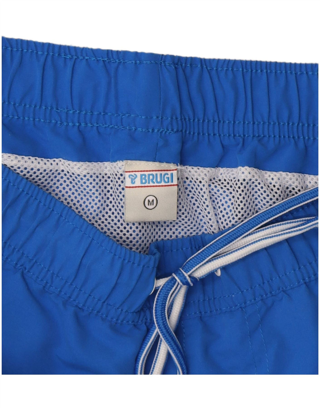 Brugi Herren-Badeshorts aus mittelblauem Colourblock-Polyester