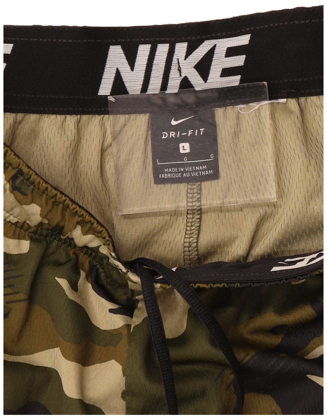 NIKE Herren Dri Fit Sport Shorts Large Khaki Camouflage